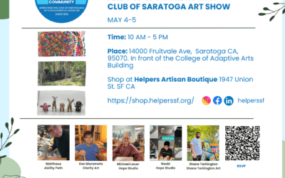 Helpers’ Pop Up at Saratoga Rotary Club College of Adaptive Arts Art Show